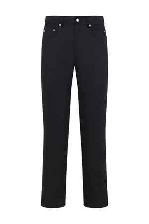 Pantaloni Headon Utility in lino nero RICK OWENS | RR01E5308TWL09